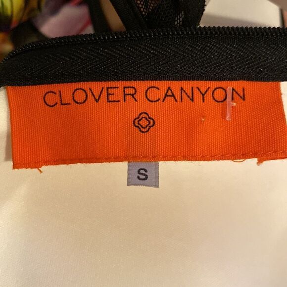 Clover Canyon Floral Mesh Panel Sleeveless Dress Small - Picture 9 of 9